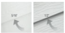 Gentek's Aluminum siding with it's profile design with added dimension