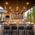 ChamClad used on ceiling of outdoor dining area