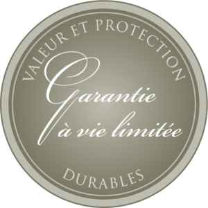 Gentek Lifetime warranty icon in french