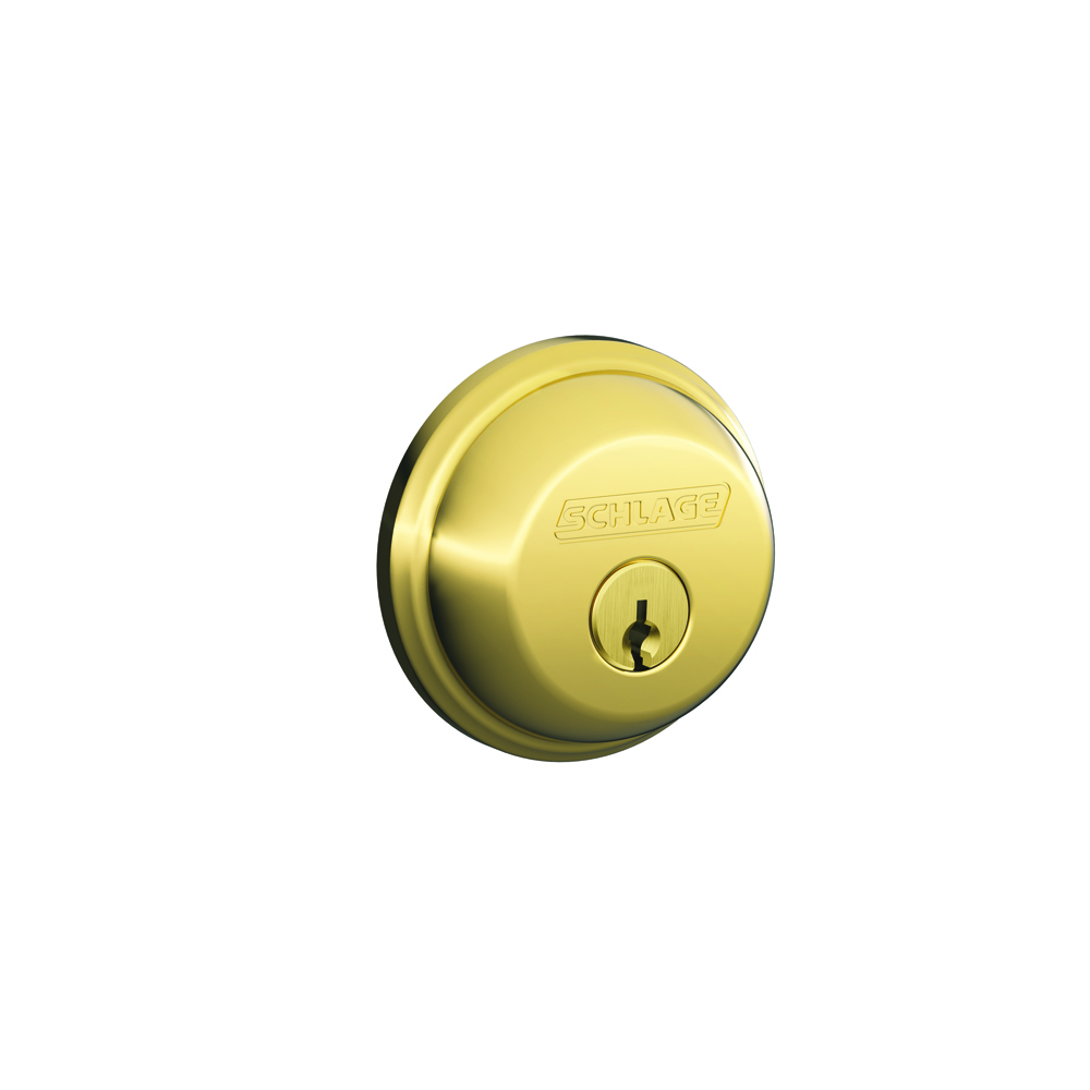 polished brass lock