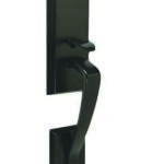 Gentek Fiberglass door - Berkley matte black handle