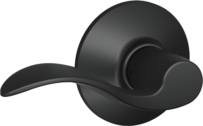 matte black door handle