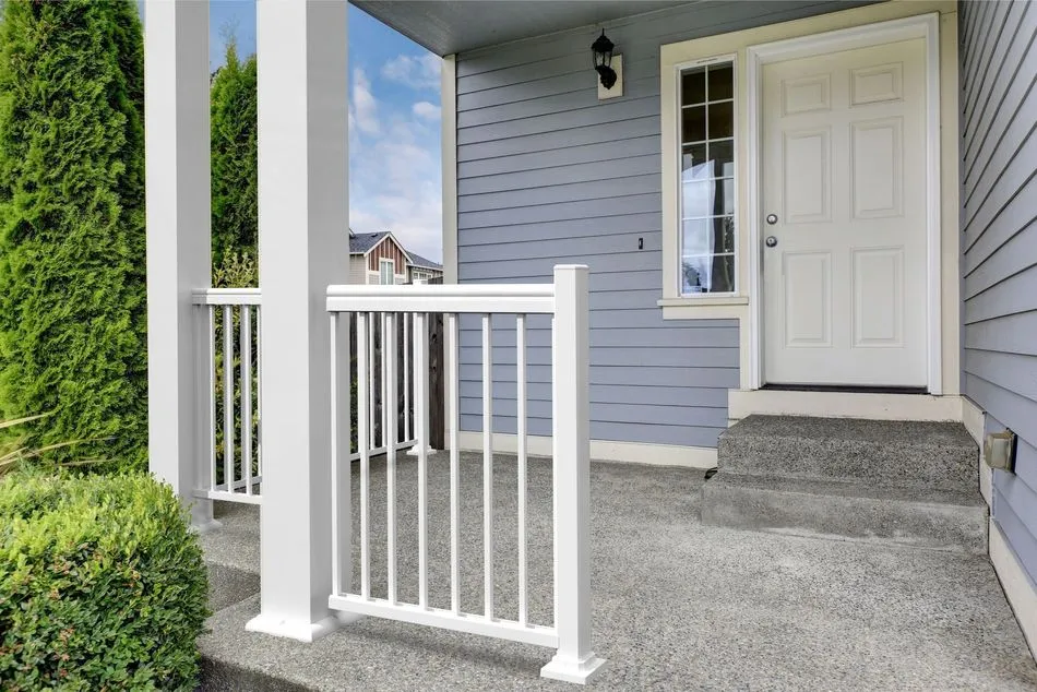 House with white Imperial Kool Ray columns installed