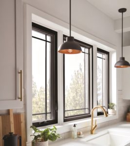 Gentek Black interior framed vinyl windows