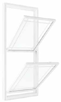 The sleek exterior frame showcases the classic beauty of the popular double hung and single hung windows.