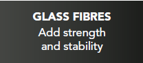 glass fibres