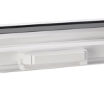 Attractive fold-down handle with nesting cover.