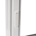 Dual slim jamb locks seal the window tight.