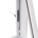 Multipoint locking system provides positive locking and added protection along the entire window jamb.