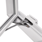 Functional and durable powder-coated steel operating mechanism.