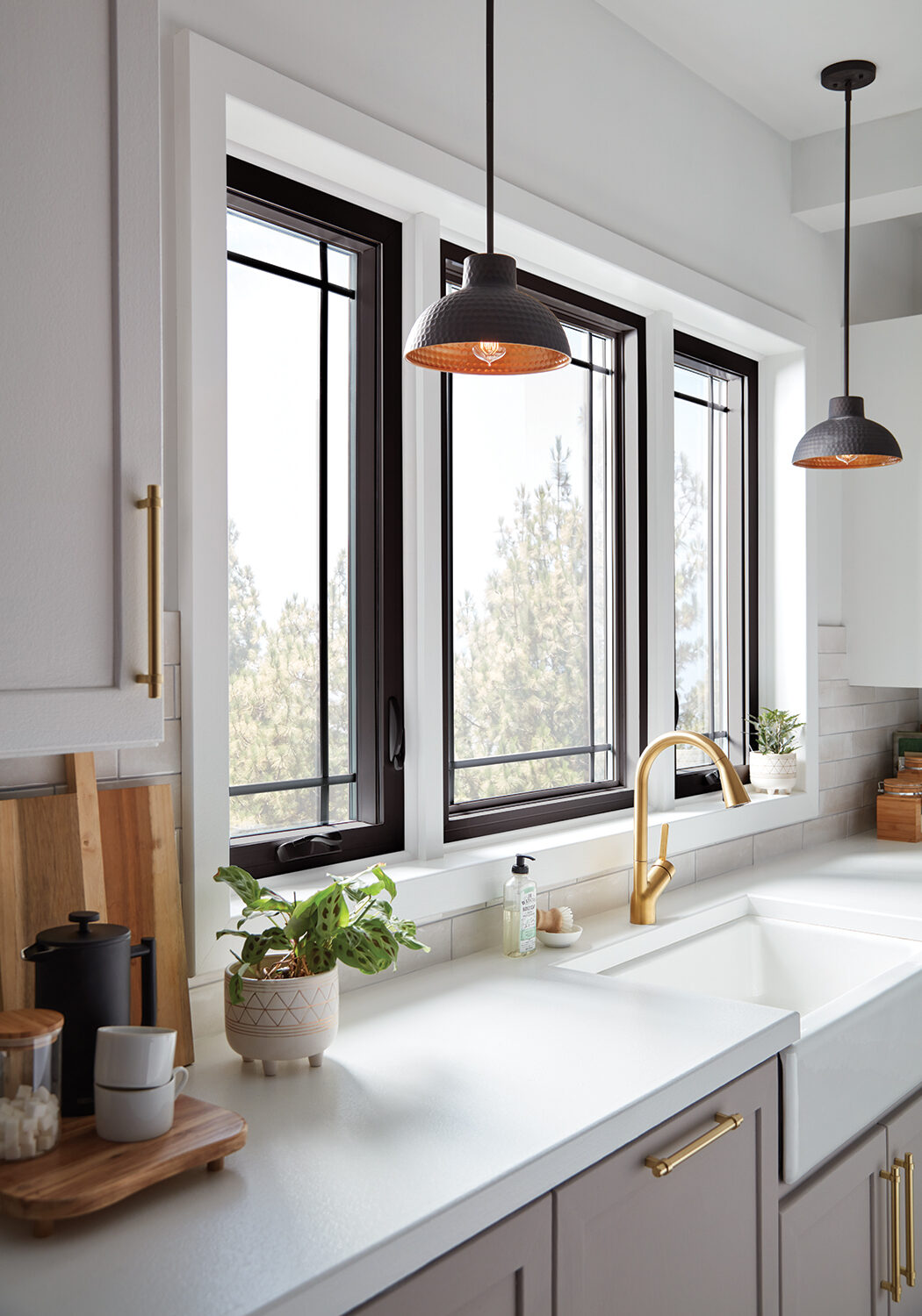 Regency Casement window with black interior
